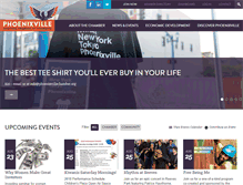 Tablet Screenshot of phoenixvillechamber.org